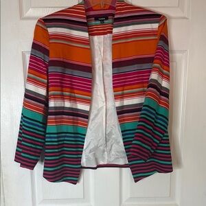 Multicolor Striped Blazer